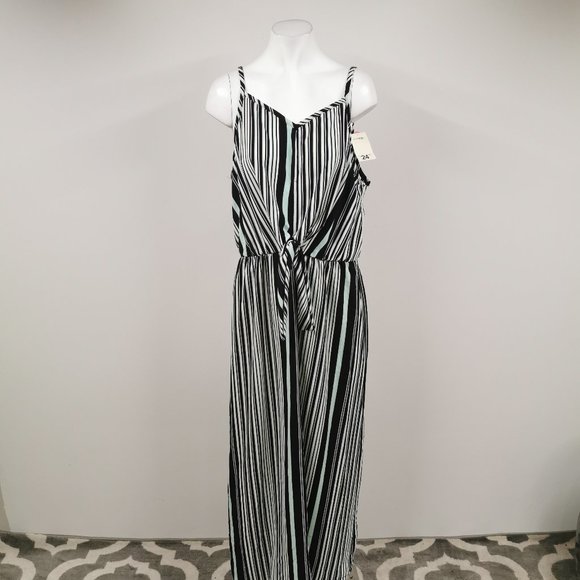 George Tie Front Maxi  Dress - Picture 1 of 3